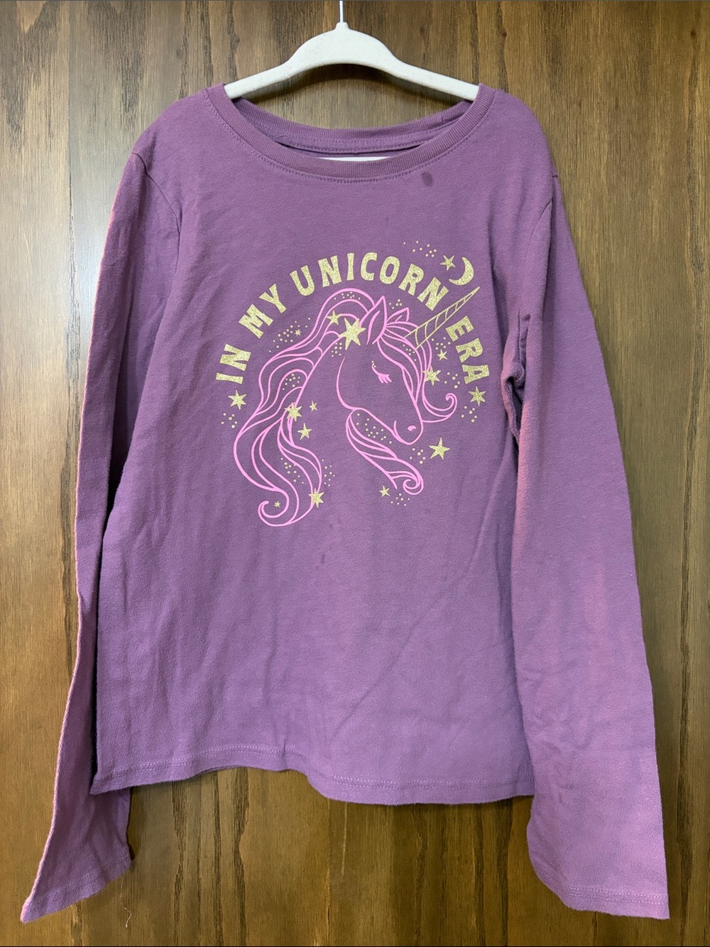 jumping beans Purple Long Sleeve Unicorn Graphic Tee